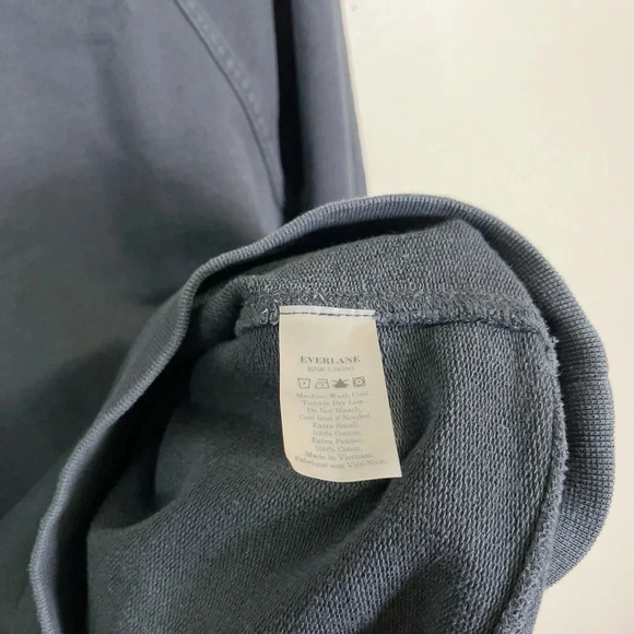 Everlane The Crew Sweatshirt Cotton In Black Color - Picture 10 of 13